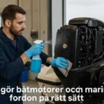 Rengör båtmotorer och marina fordon på rätt sätt – miljösäkra metoder för verkstäder