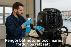 Läs mer om artikeln Rengör båtmotorer och marina fordon på rätt sätt – miljösäkra metoder för verkstäder