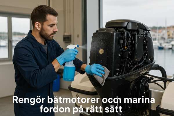 Läs mer om artikeln Rengör båtmotorer och marina fordon på rätt sätt – miljösäkra metoder för verkstäder